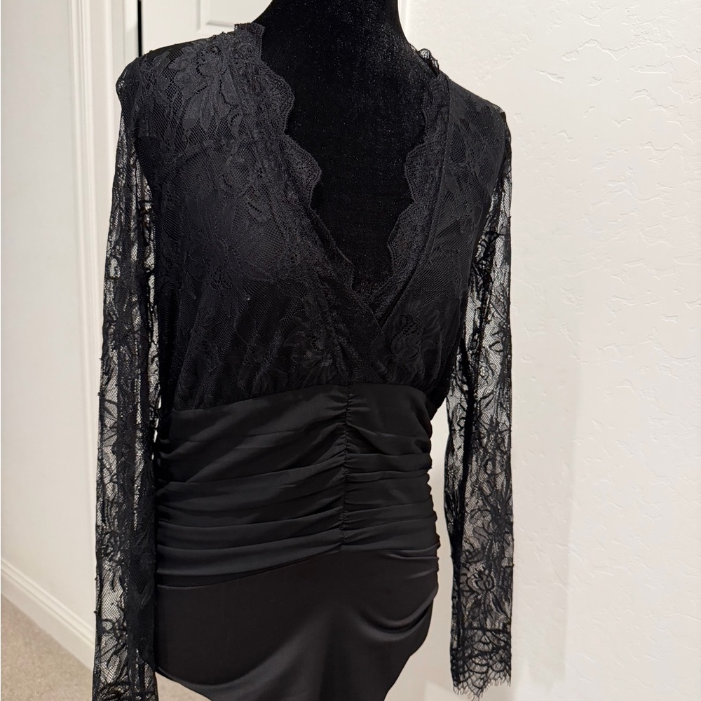 Zara Black Lace Dress